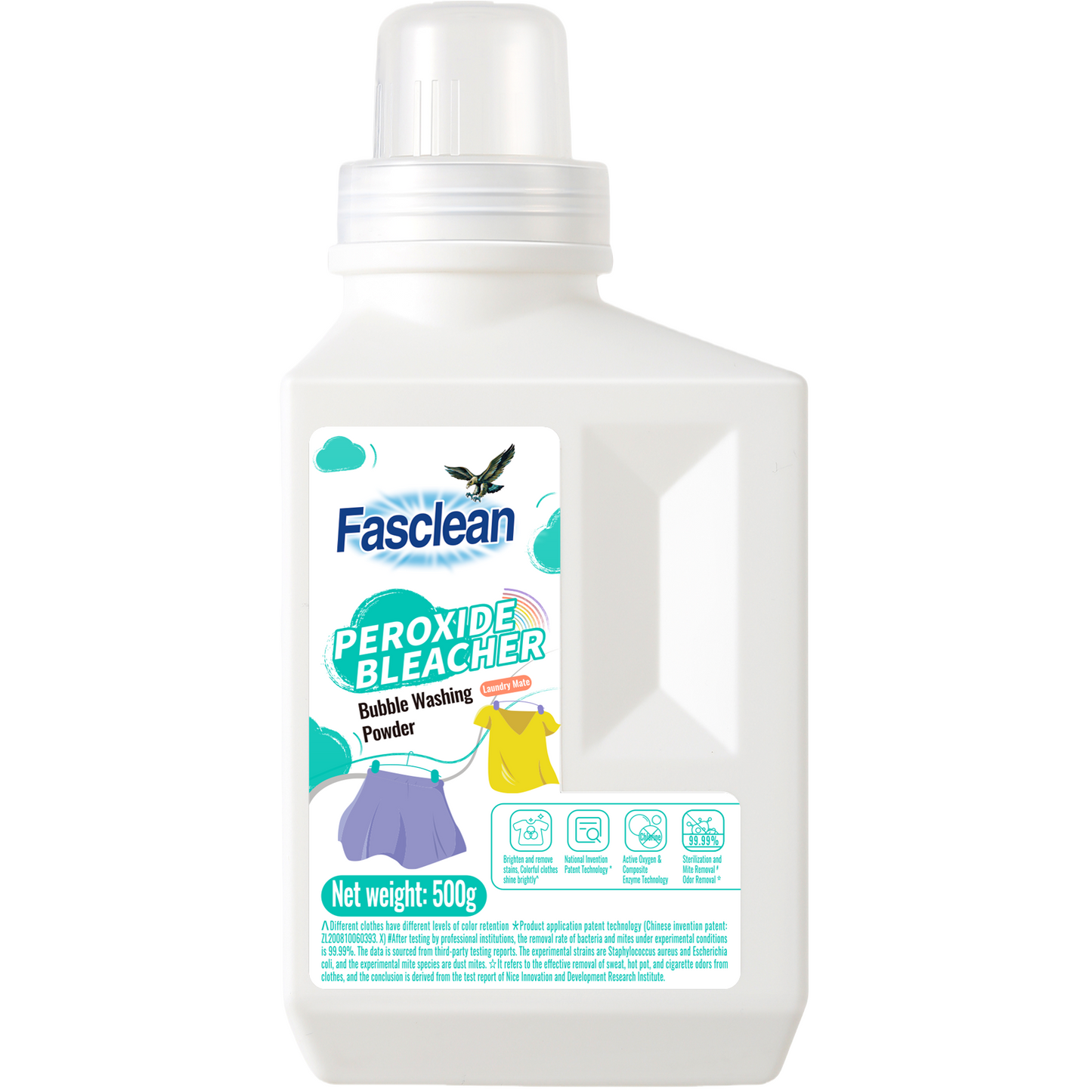 Fasclean Peroxide Bleacher Bubble Washing Powder