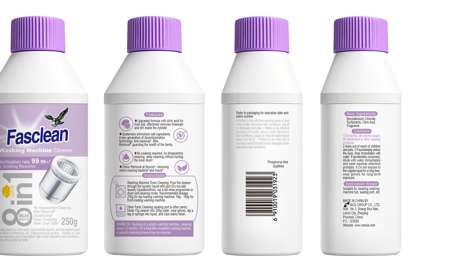 250g Fasclean Washing Machine Cleaner