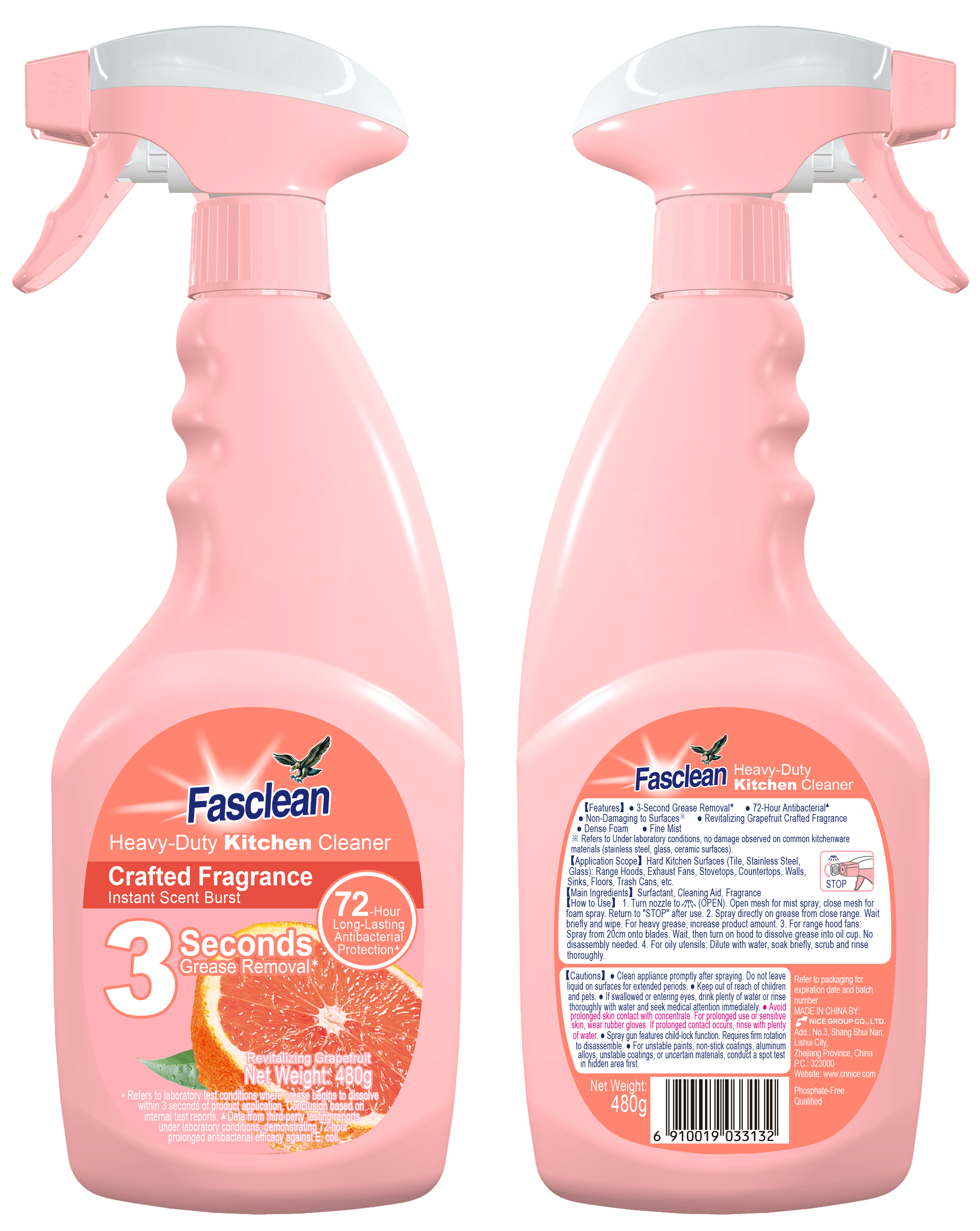 480g Fasclean Heavy-Duty Kitchen Cleaner – NICE Group