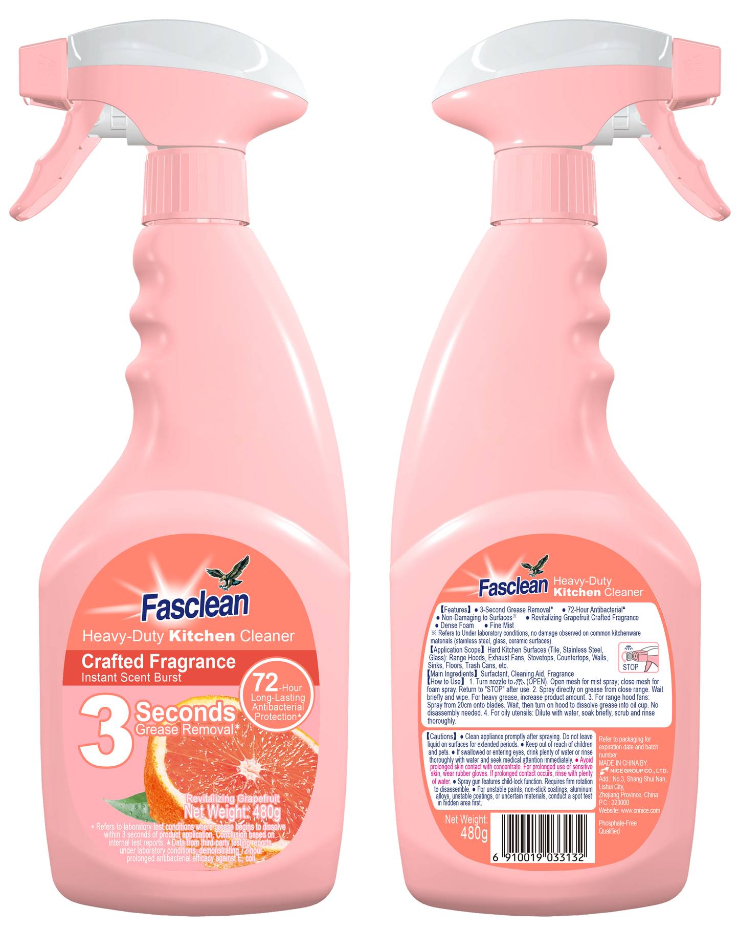 480g Fasclean Heavy-Duty Kitchen Cleaner